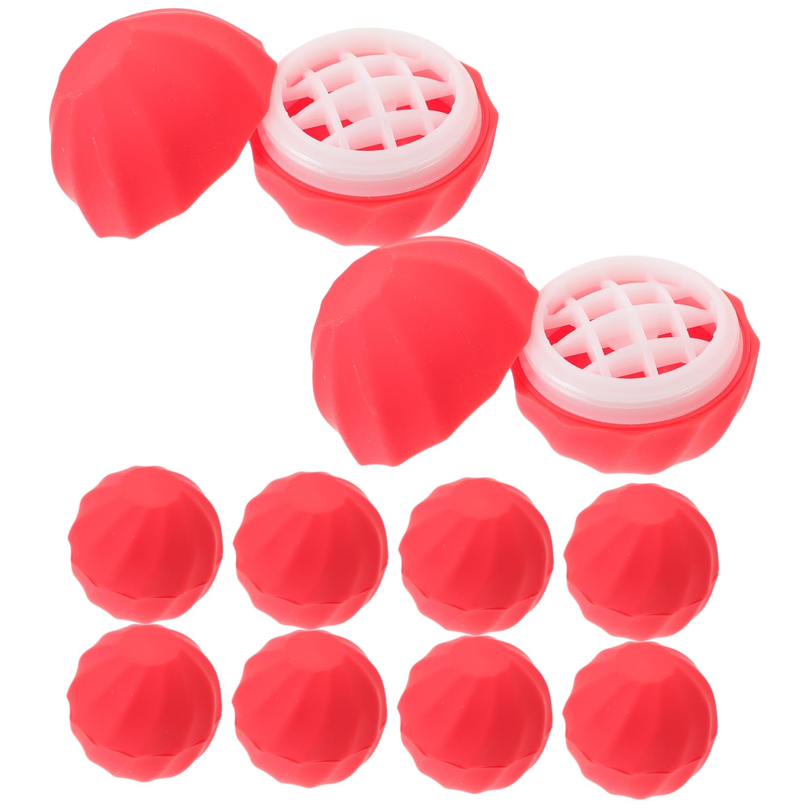 Hemoton 20 Pcs Empty Spherical Lipstick Cases with Lip Brush - Round Plastic Lip Gloss Containers for Kids Makeup, Lip Balm Storage & Travel - Perfect for DIY Lip Gloss, Party Favors and Beauty On-The-Go