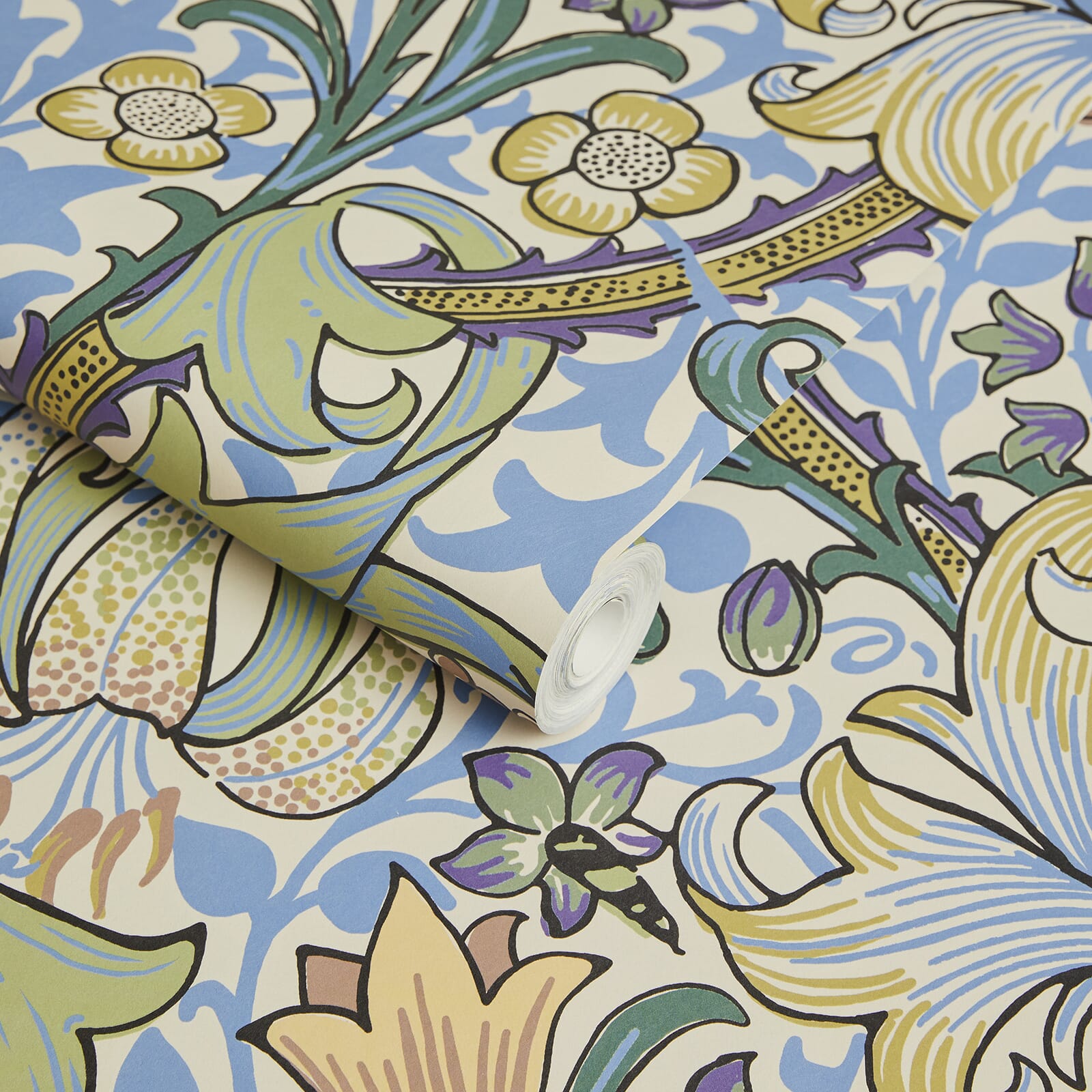 GOLDEN LILY Wallpaper - Premium Sky Pattern Wallpaper for Living Room & Bedroom Decoration