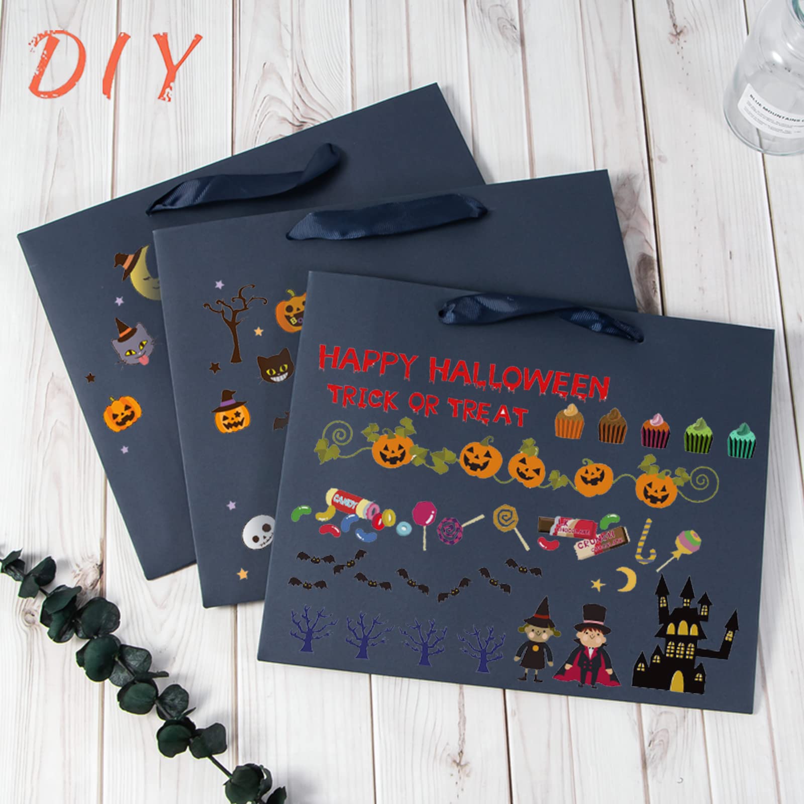 Premium Navy Blue Gift Bags 25-Pack - 8.7