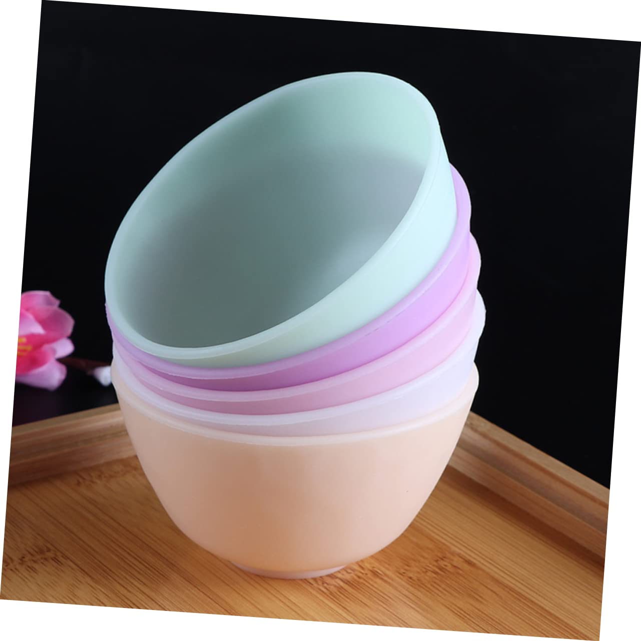 Premium Silicone Mixing Bowl Set for Facial Masks - 5-Piece Beauty Tools Kit for Home & Salon Use - Perfect for DIY Skincare, Spa Treatments, and Professional Makeup Application