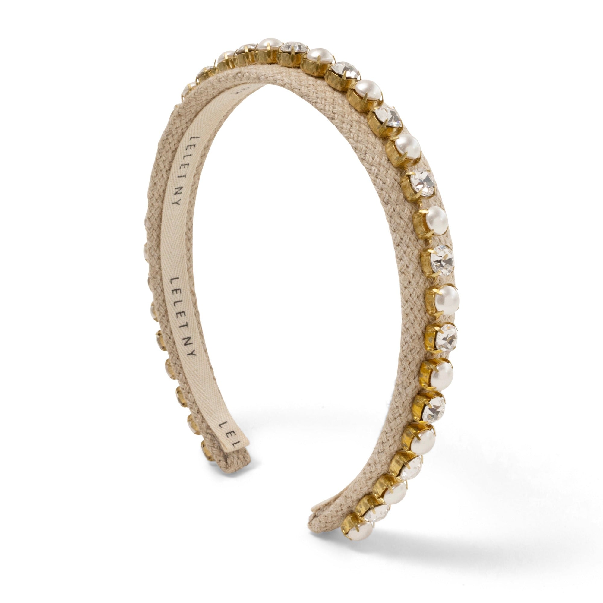 Elegant Samara Pearl & Crystal Headband for Women – Perfect for Weddings, Parties, and Special Occasions