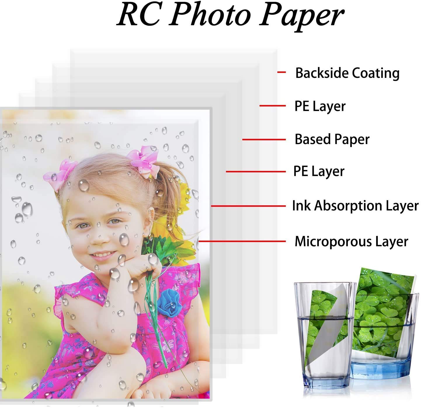 Premium Koala Thin Photo Paper for Inkjet Printers - 8.5x11 Inch, 200gsm Satin Finish, 100 Sheets - Ideal for Professional Photos, Greeting Cards & Scrapbooking Projects