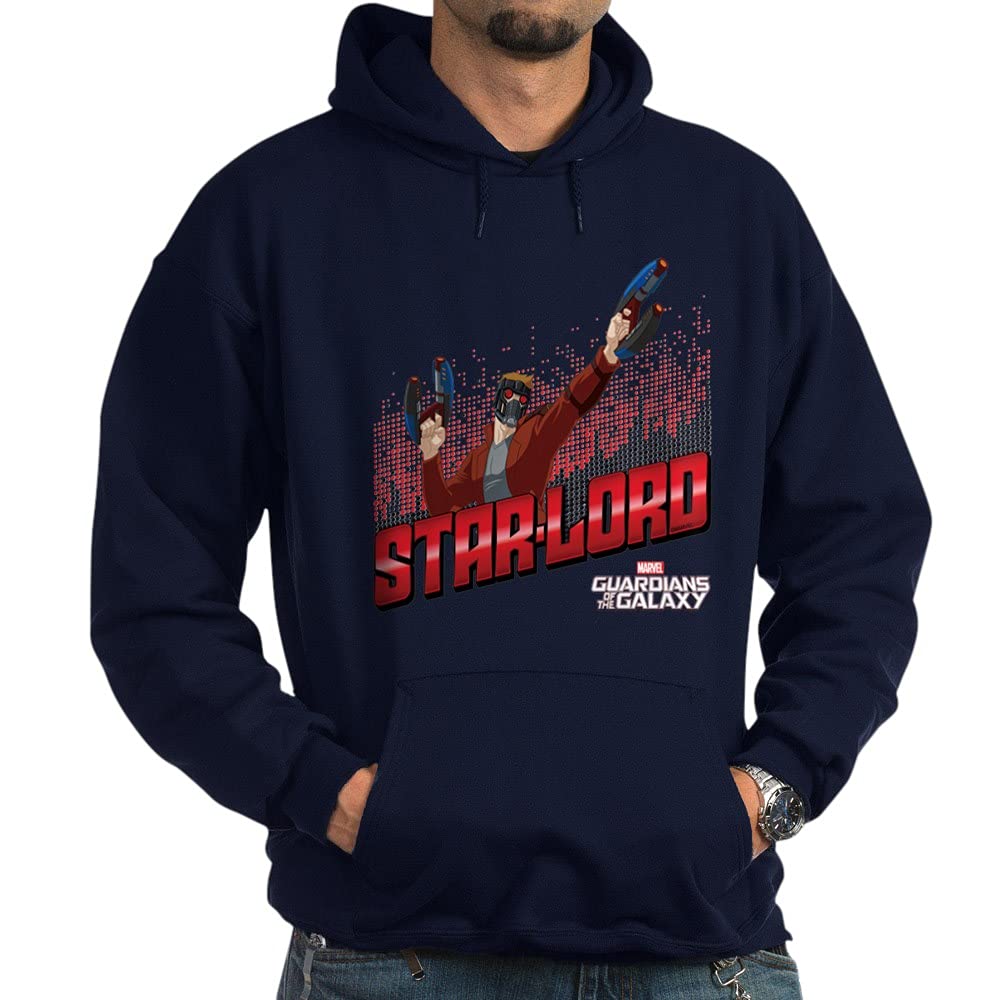 Guardians of the Galaxy Star Lord Guns Hoodie - Dark Cosplay Sweatshirt for Marvel Fans | Perfect for Comic Con & Movie Themed Parties