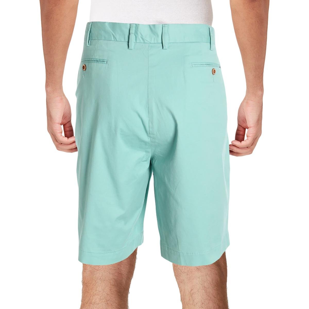Ralph Lauren Men's Classic Flat Front Chino Shorts - Green, Size 32 | Casual Summer Wear & Golf Outfit