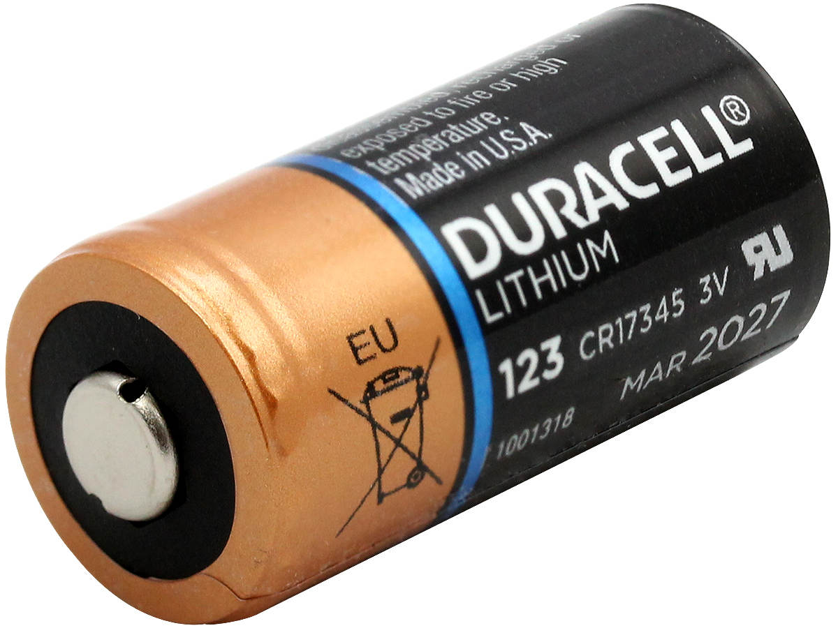 Duracell CR123 2-Pack Ultra Photo 3V Lithium Batteries - High Performance for Digital Cameras, Flashlights & Security Devices