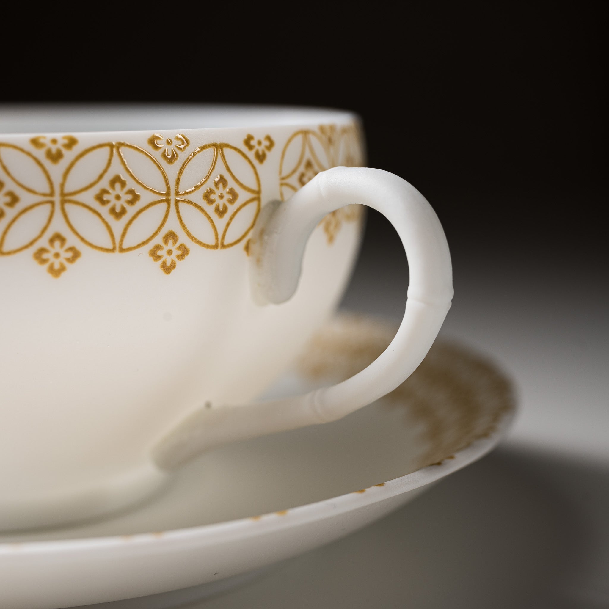 NISHIKAWA JAPAN Handmade Ceramic Tea Cup & Saucer Set - Elegant Yellow Floral Design | Traditional Japanese Craftsmanship | Perfect for Afternoon Tea, Gift Giving & Home Decor