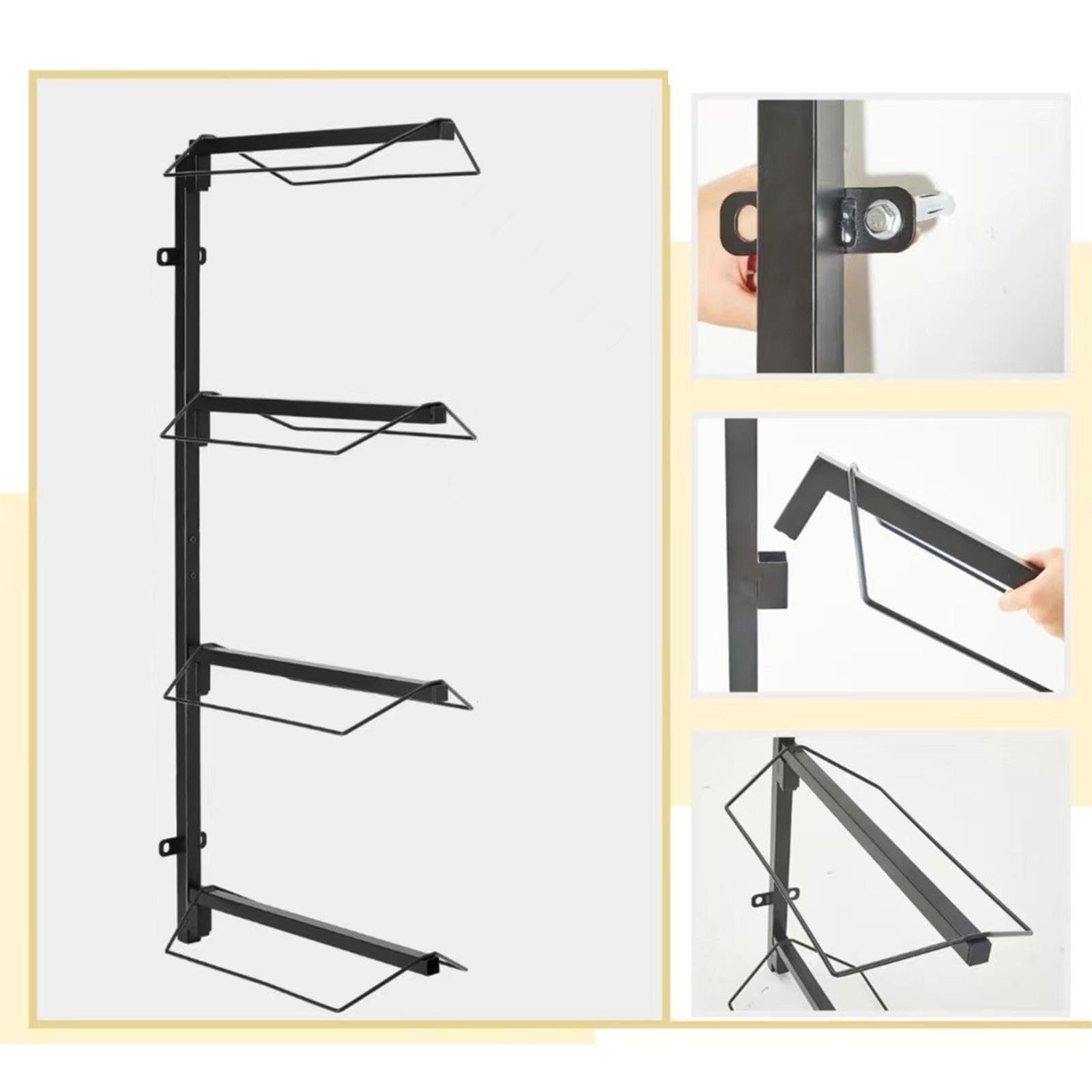 Wall Mounted Metal Saddle Rack - Heavy Duty Horse Tack Organizer for Saddles, Pads & Equestrian Accessories - Perfect for Stable, Barn & Tack Room Storage