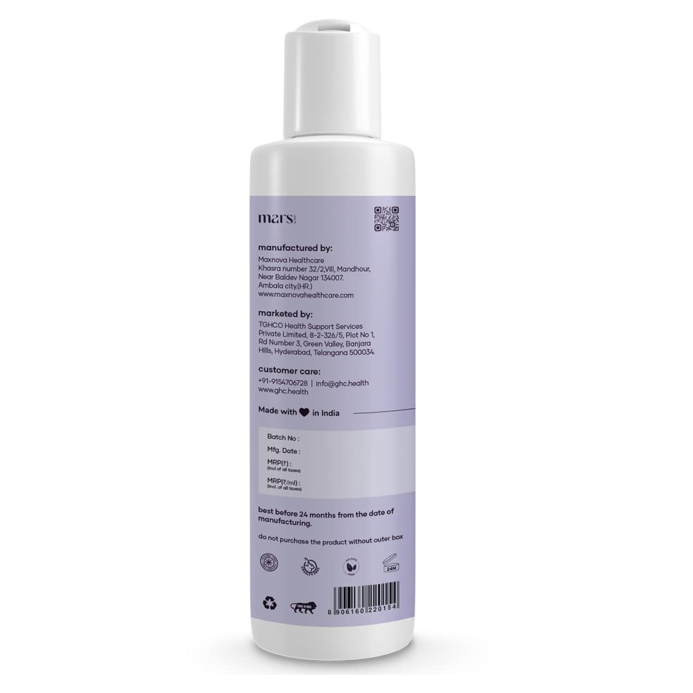 GHC Men's Body Oil with Tea Tree & Amla Oil - Anti Cellulite Massage Oil for Skin Hydration & Care (200ml) | Infused with Keratin, Multivitamins & Biotin | Perfect for Post-Workout Recovery & Daily Moisturizing