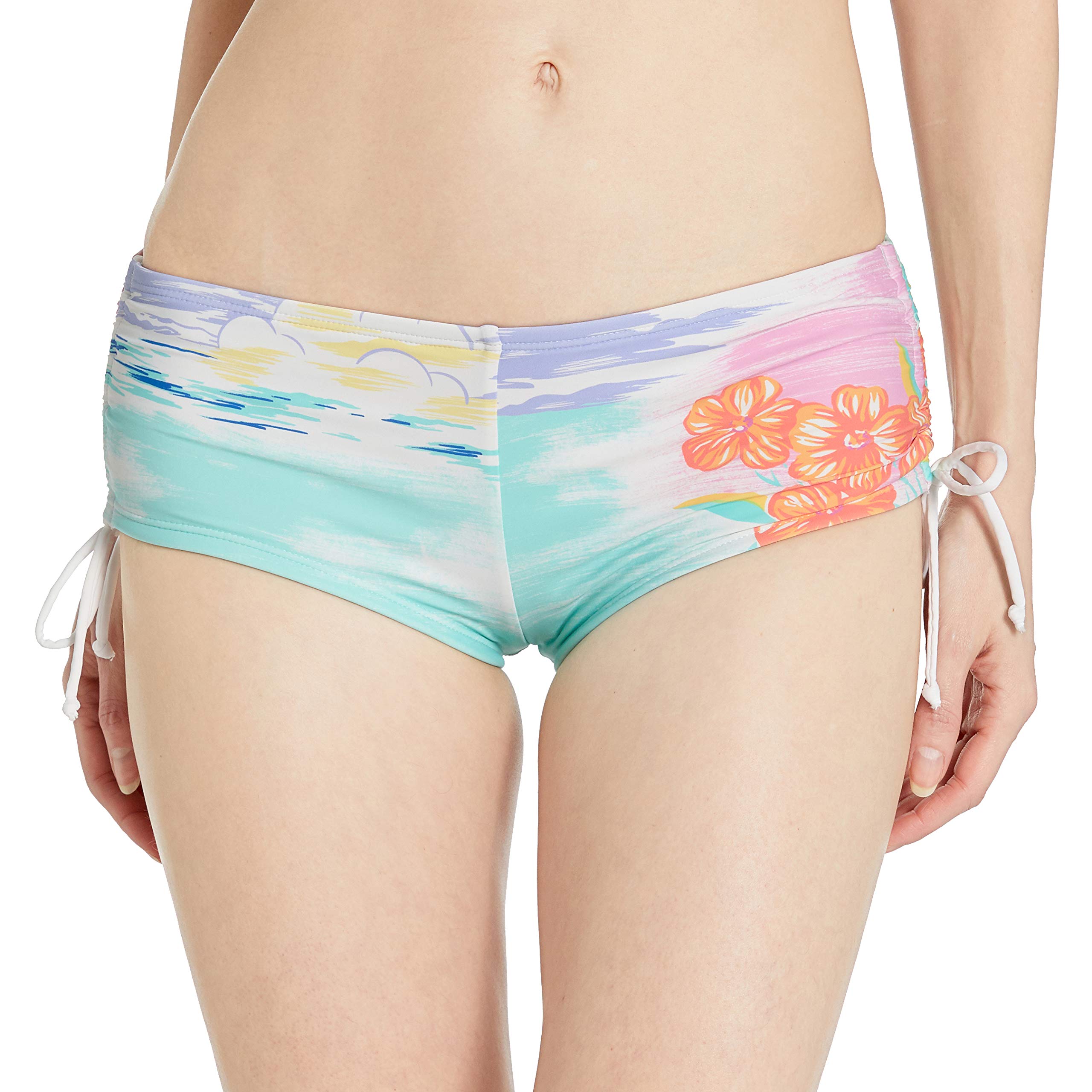 Hobie Women's Standard Hot Pant Bikini Swimsuit Bottom - High Waisted Swimwear for Women, Comfortable & Stylish Beachwear - Perfect for Swimming, Surfing, and Summer Vacations