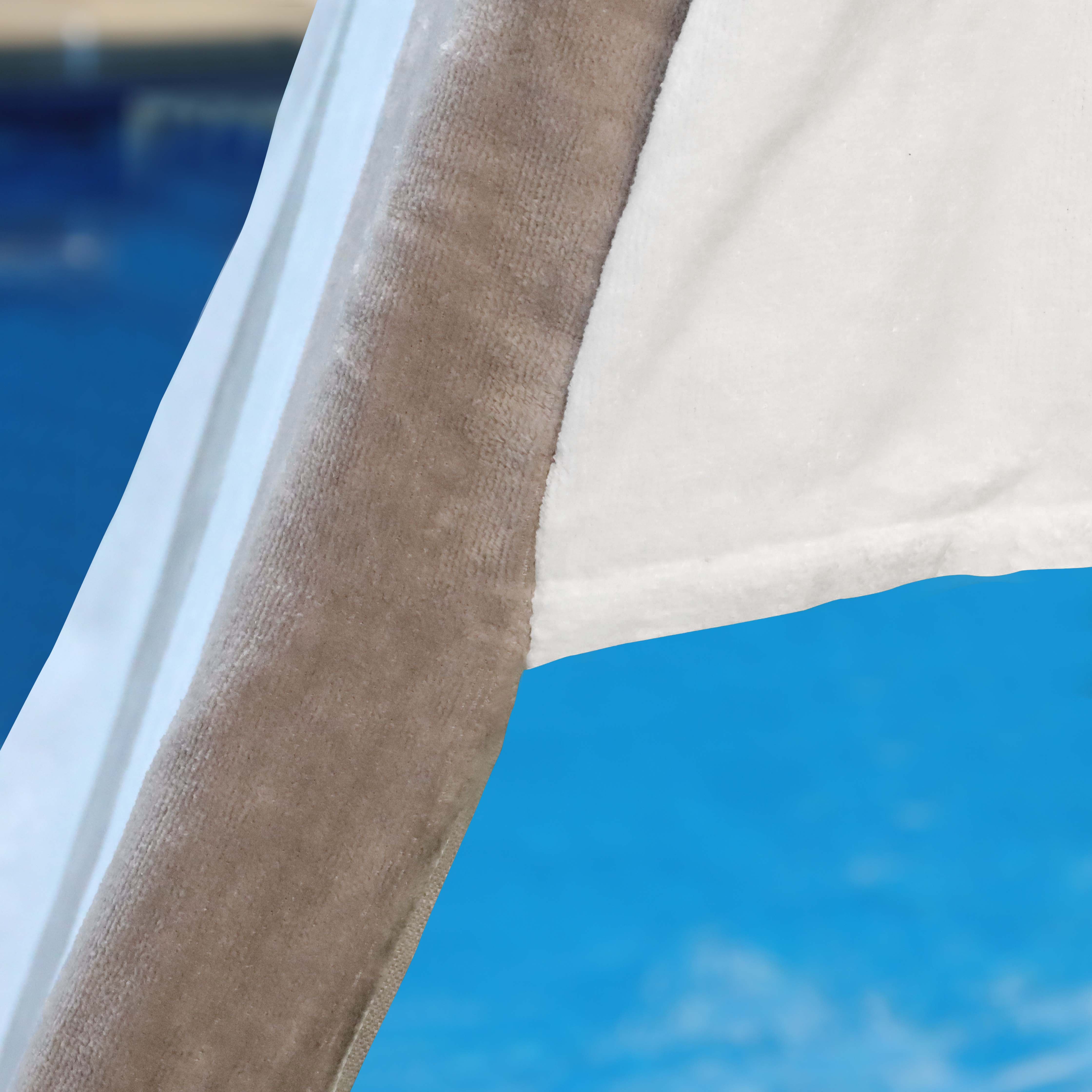 Premium Cabana Striped Cotton Beach Towel & Chaise Lounge Cover - Soft, Absorbent, UV Protection - Perfect for Poolside, Beach Vacations & Outdoor Relaxation