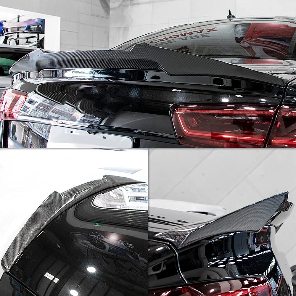 AeroBon Real Carbon Fiber Trunk Spoiler for 2007-2016 Audi A5 Coupe 2-Door 8T3 (MV Style) - High Performance Rear Wing, Lightweight & Durable, Perfect for Car Enthusiasts & Street Racing