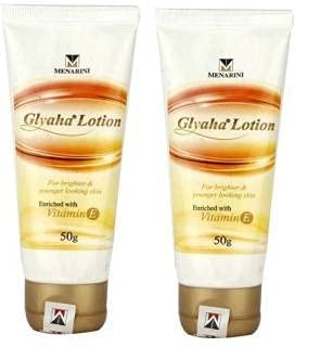 Glyaha Vitamin E Enriched Lotion - 50gm (Pack of 2) | Moisturizing Body Cream for Dry Skin, Hands & Feet | Perfect for Daily Hydration & Night Care Routine