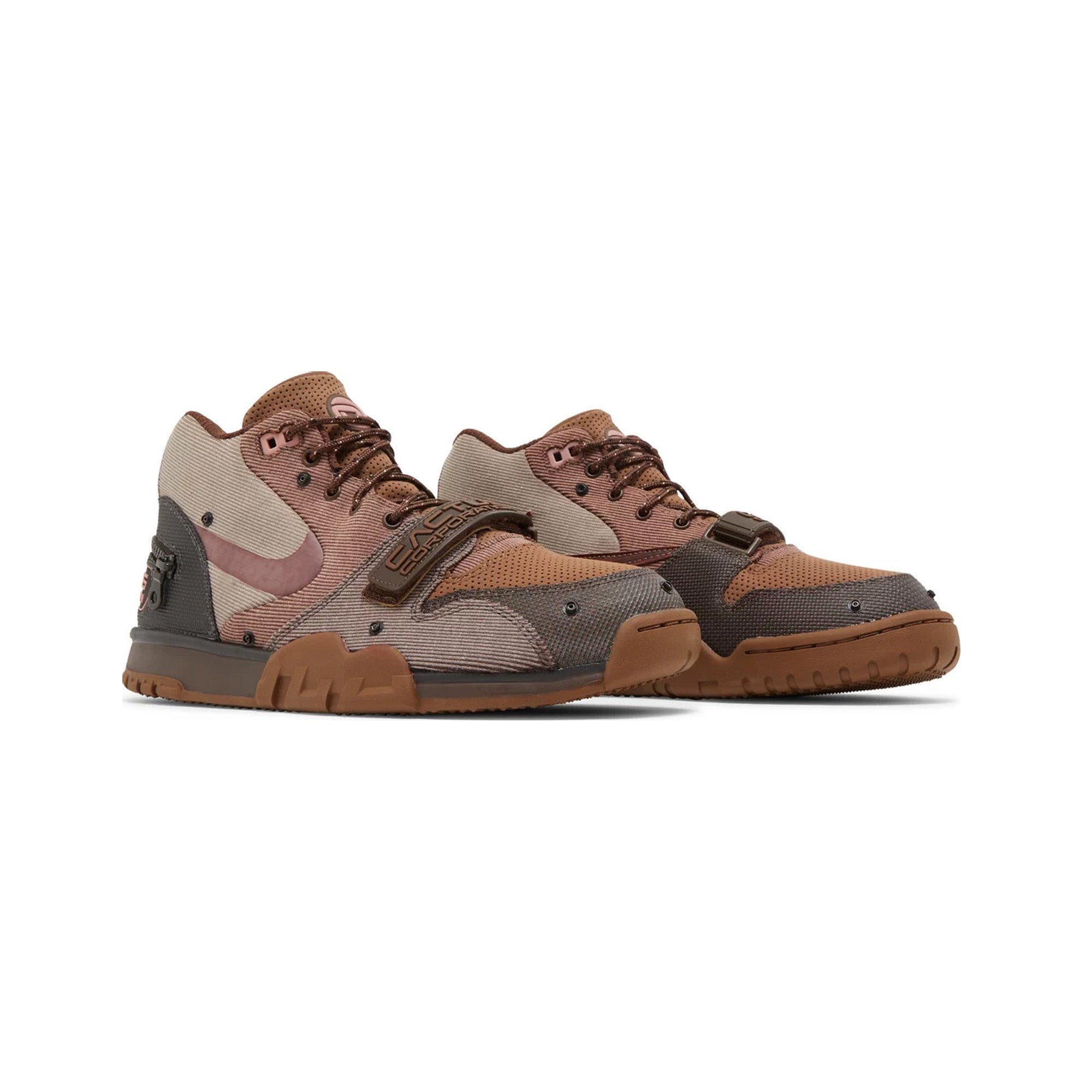 Travis Scott x Nike Air Trainer 1 SP 'Chocolate Brown' 2022 Retro Sneakers - Gym Workout & Streetwear Fashion Shoes