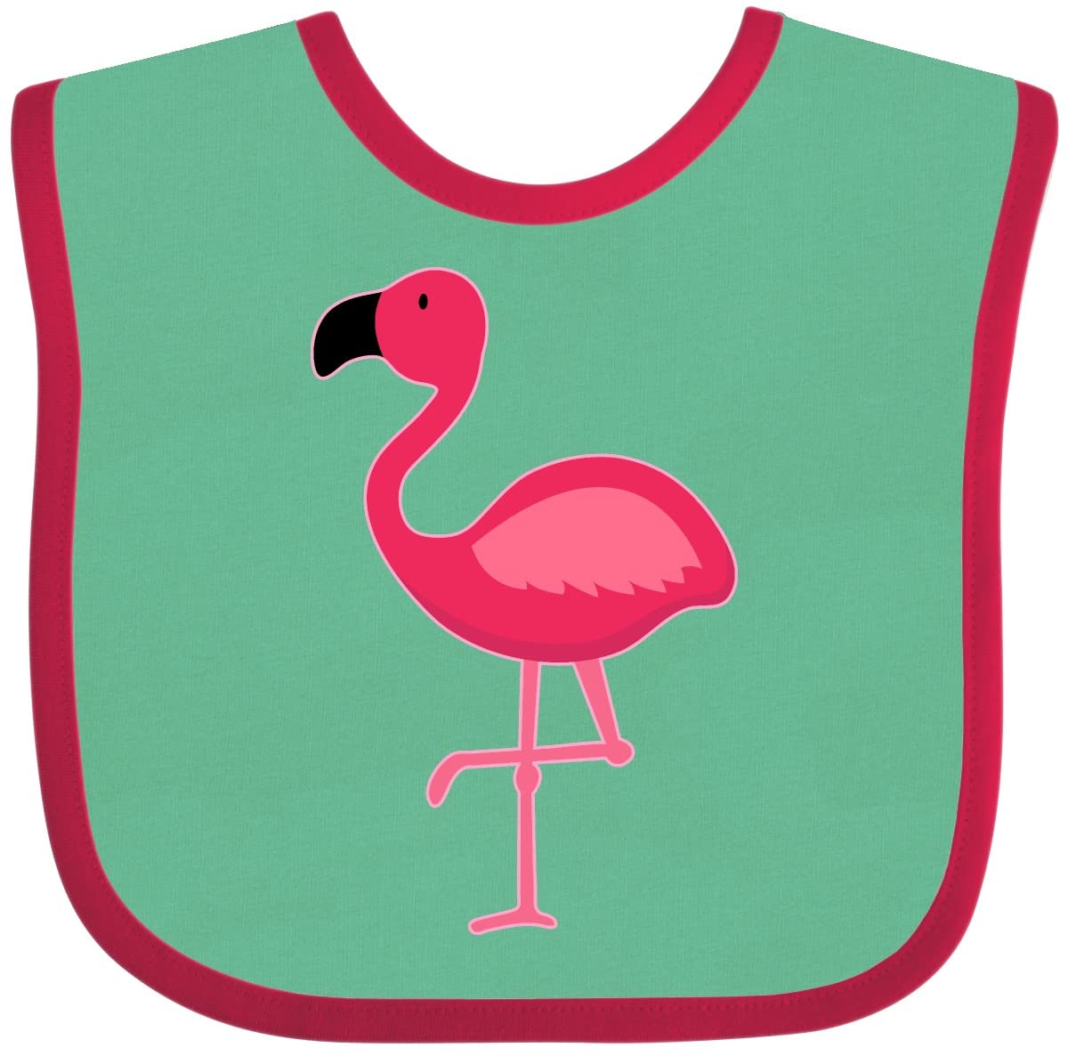 Inktastic Pink Flamingo Baby Bib - Soft & Absorbent Drool Bib for Infants - Perfect for Feeding, Playtime & Photo Shoots