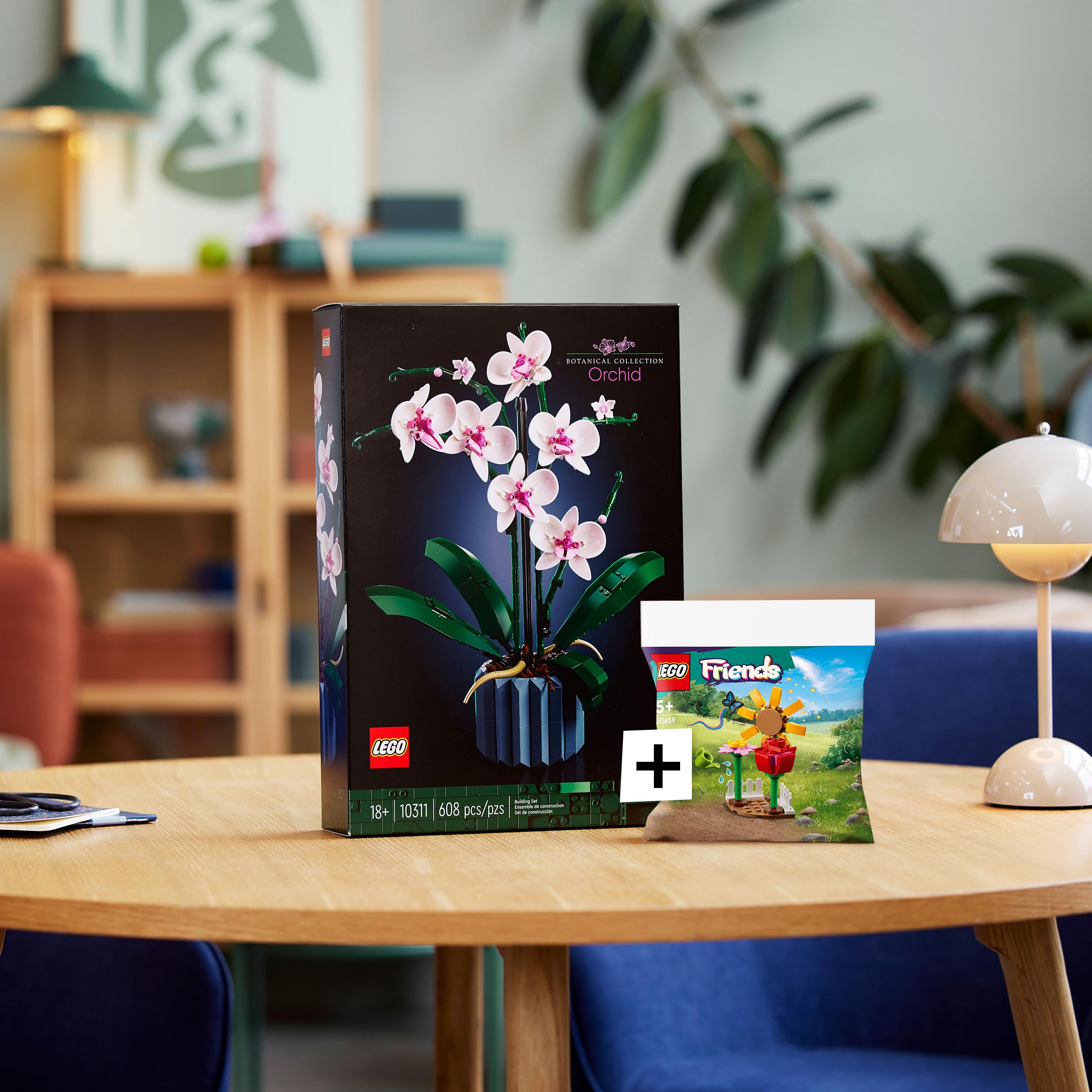 LEGO Orchid Flower Building Kit 10311 - Botanical Collection, Adult LEGO Flower Bouquet, Home & Office Decoration, Creative Gift for Plant Lovers