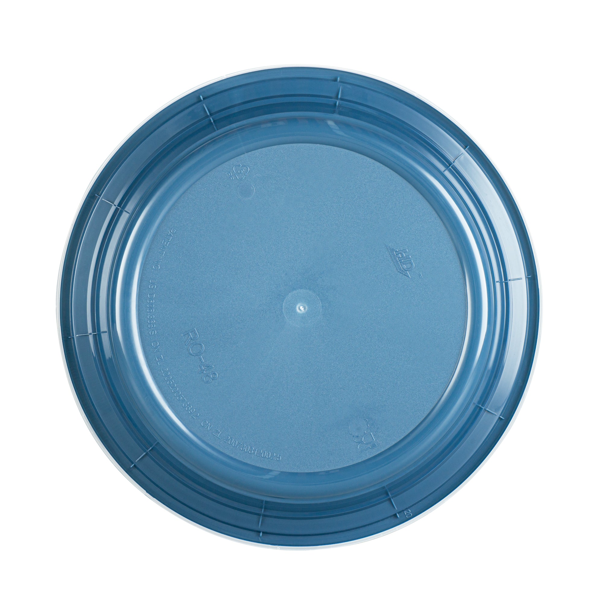 48oz Midnight Blue Plastic Food Storage Containers with Clear Lids - 9x9x1.75 Inches, Microwave Safe, 100-Pack - Perfect for Meal Prep, Takeout, Leftovers & Restaurant Bulk Storage