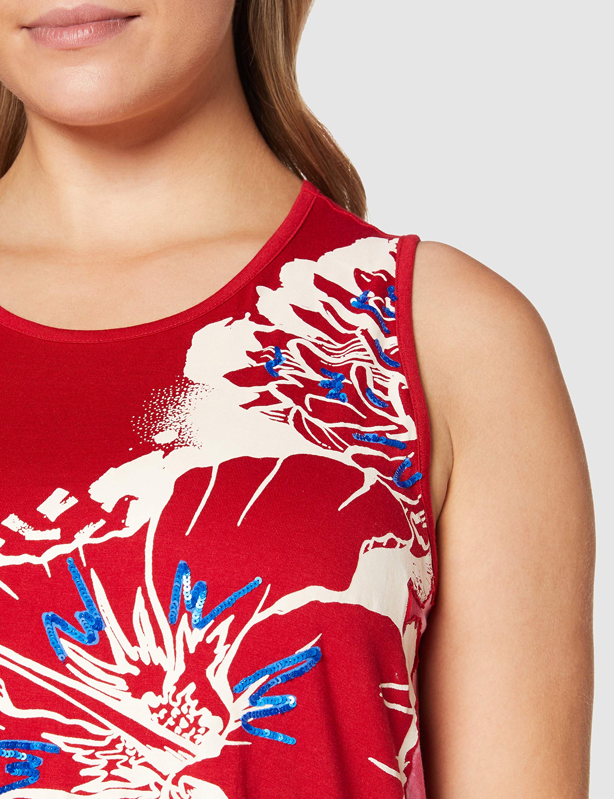 Desigual Women's Sleeveless Summer Dress - Floral Print Casual Sundress for Beach, Vacation & Everyday Wear