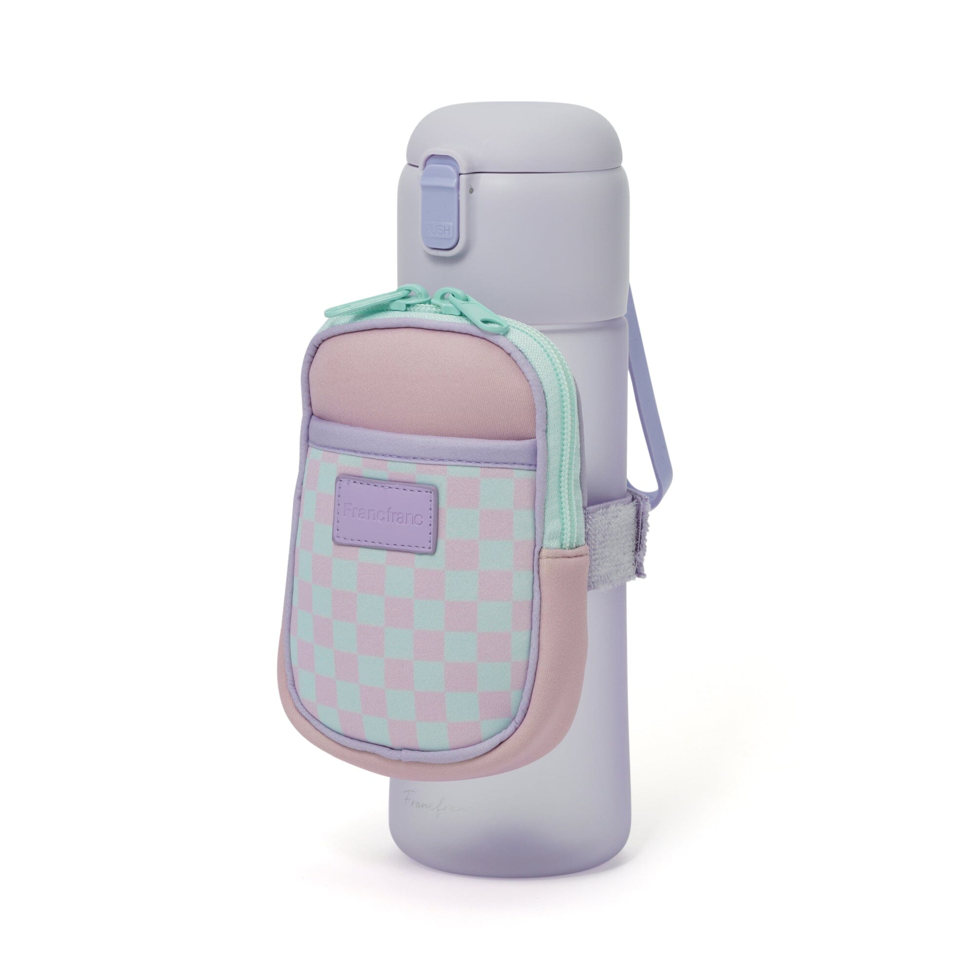 Pink Insulated Water Bottle Pouch - Leak Proof & Lightweight for Hiking, Gym, and Outdoor Activities