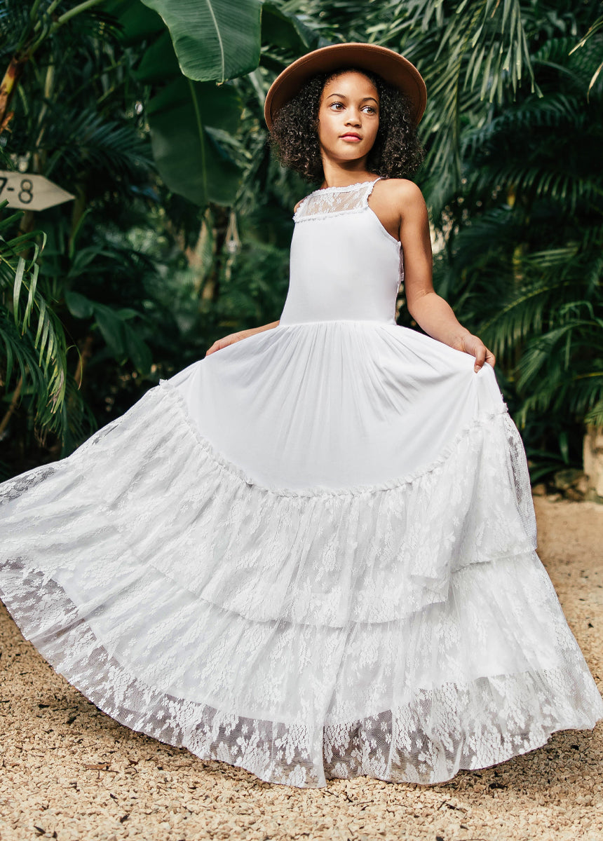 Elegant White Catrin Dress for Women | Perfect for Weddings, Parties & Special Occasions