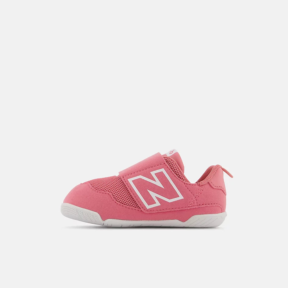 New Balance Natural Pink Hook & Loop Baby Toddler Sneakers - Comfortable First Walking Shoes for Infants & Kids - Perfect for Daily Wear, Playtime & Outdoor Activities