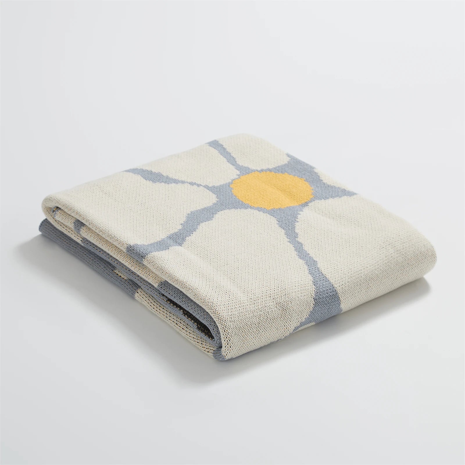 Blossom Meadow Woven Throw Blanket - Soft Cozy Knit Blanket for Couch, Bed & Sofa - Perfect for Home Decor, Gift & Winter Warmth