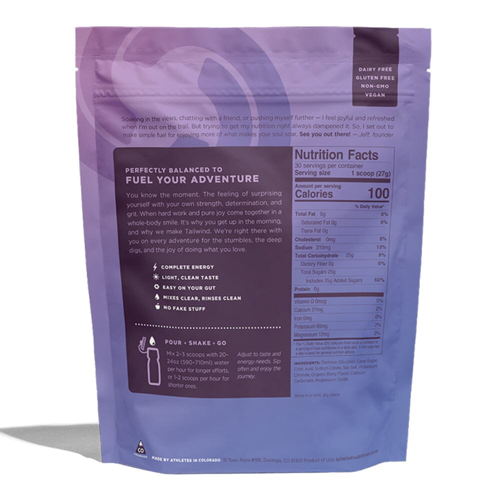 Tailwind Nutrition Endurance Fuel - 30 Servings | Electrolyte Drink Mix for Runners, Cyclists & Athletes | Hydration & Energy Boost for Long Workouts & Races