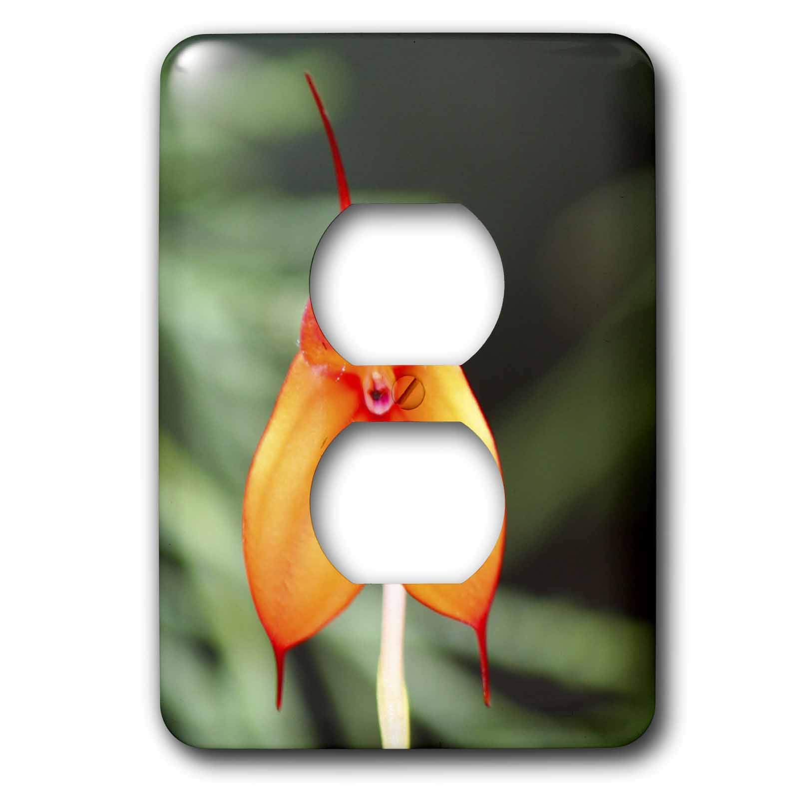 3D Rose Orchid Flower Wall Plate Outlet Cover - Decorative Electrical Outlet Cover for Home & Office Decor - Perfect for Living Room, Bedroom, and Kitchen