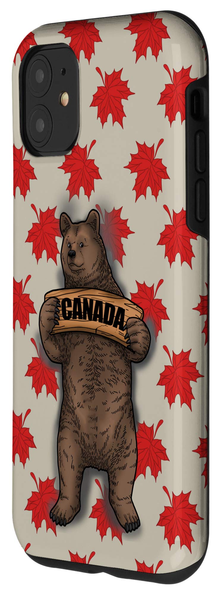 Premium iPhone 11 Case - Canadian Grizzly Bear Design - Durable Protective Phone Cover - Perfect Gift & Travel Souvenir - Ideal for Outdoor Adventures & Daily Use