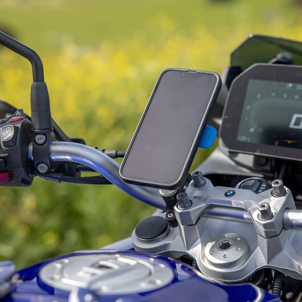 Quad Lock Motorcycle Handlebar Mount Kit - Compatible with iPhone 13 Pro Max MAG Case | Secure Phone Holder for Biking, Commuting & Adventure Riding