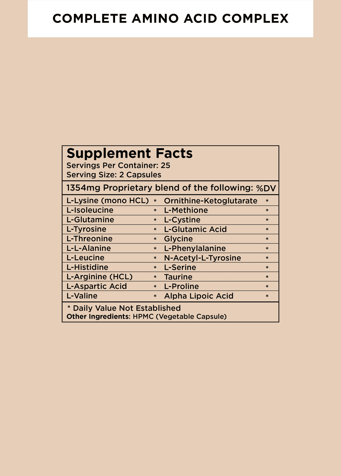 Complete Amino Acid Formula Supplement - 2 Pack for Muscle Recovery & Workout Performance | Pre & Post Workout Nutrition
