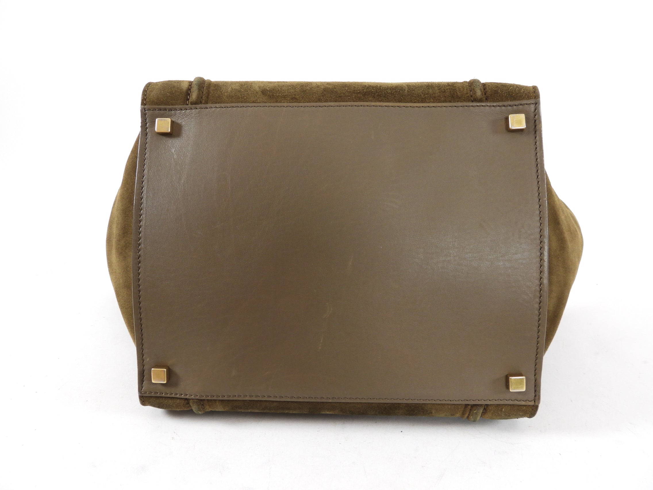 Celine Olive Green Phantom Luggage Tote Bag - Luxury Leather Handbag for Women | Perfect for Work, Travel & Everyday Use