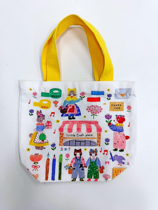 Aiko Fukawa x Little Craft Place Mini Tote Bag - Stylish & Lightweight Crossbody Purse for Women | Perfect for Shopping, Travel & Everyday Use