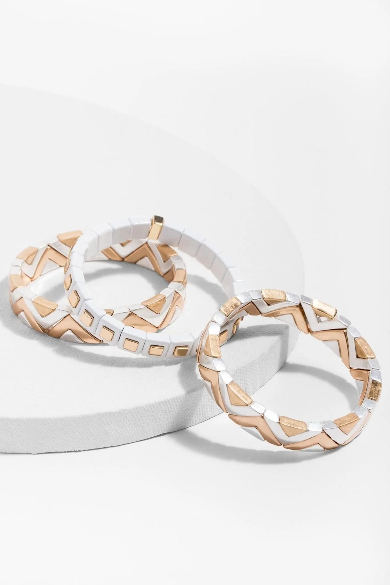 Geometric Shine Bracelet Set for Women - Trendy Boho Jewelry for Everyday Wear, Party & Gift Giving