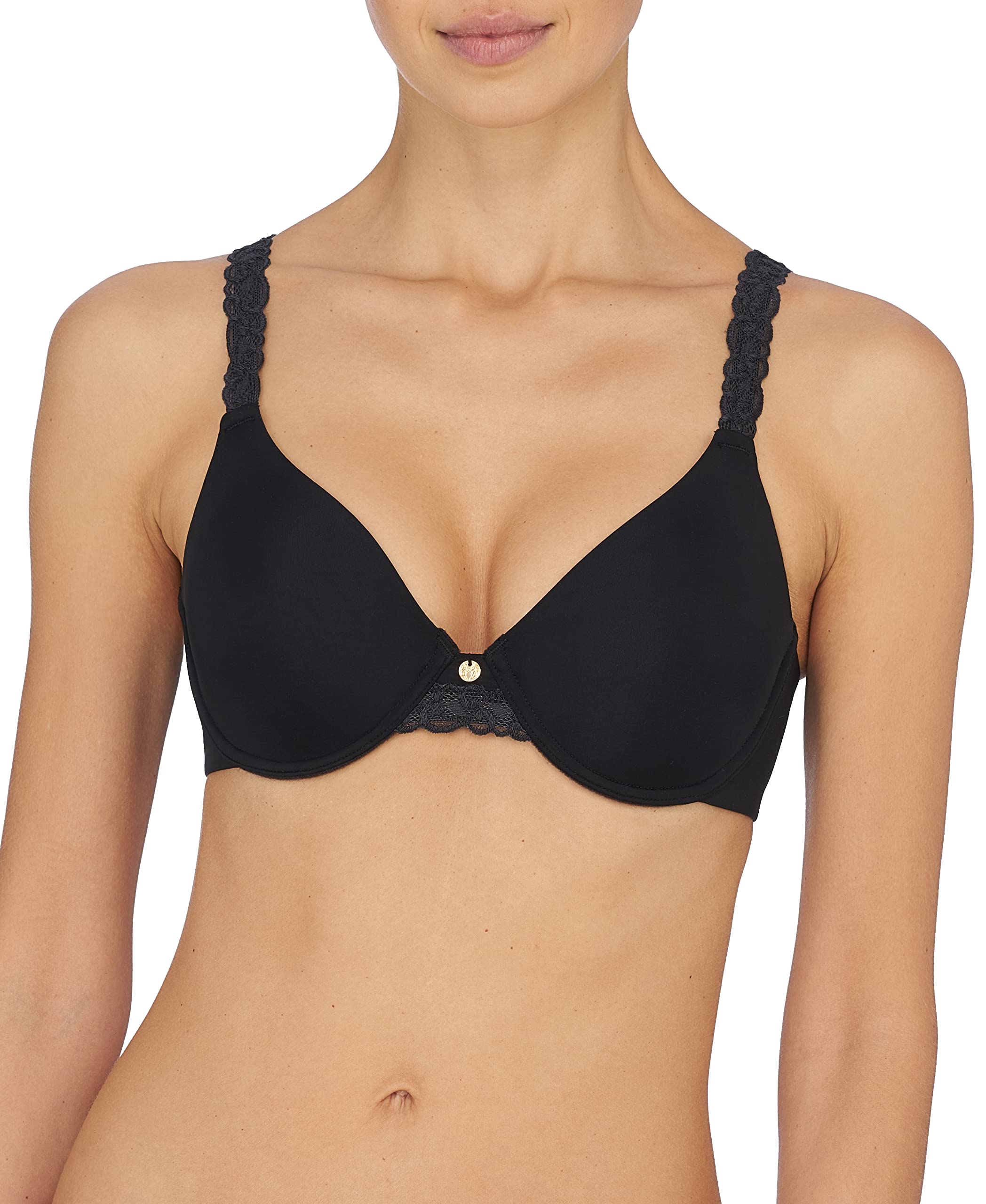 Natori Women's Pure Luxe Custom Coverage Contour Bra - Seamless Underwire Full Coverage T-Shirt Bra for Everyday Comfort & Support | Perfect for Work, Yoga & Lounge Wear
