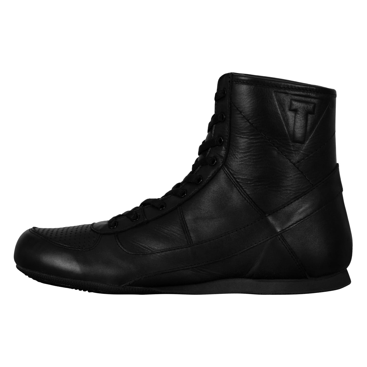 Title Boxing Old School Leather Boxing Shoes - Premium Men's & Women's Training Footwear for Boxing, Kickboxing & MMA - Ideal for Gym Workouts & Competition
