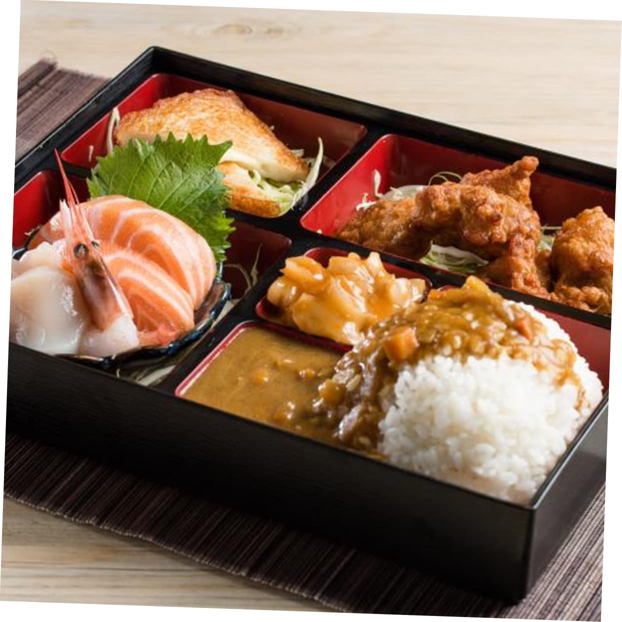 MAGICLULU 4-Piece Bento Lunch Box Set - Airtight Sushi & Meal Prep Containers with Lids - Food Storage Containers for Kids, Adults - Perfect for School, Office, Picnics & Meal Prepping