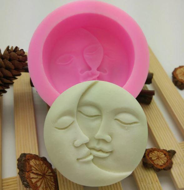 Premium Silicone Moon Shaped Candle & Bath Bomb Molds - Reusable DIY Soap Making Kit for Home Spa, Wedding Favors & Relaxation Gifts