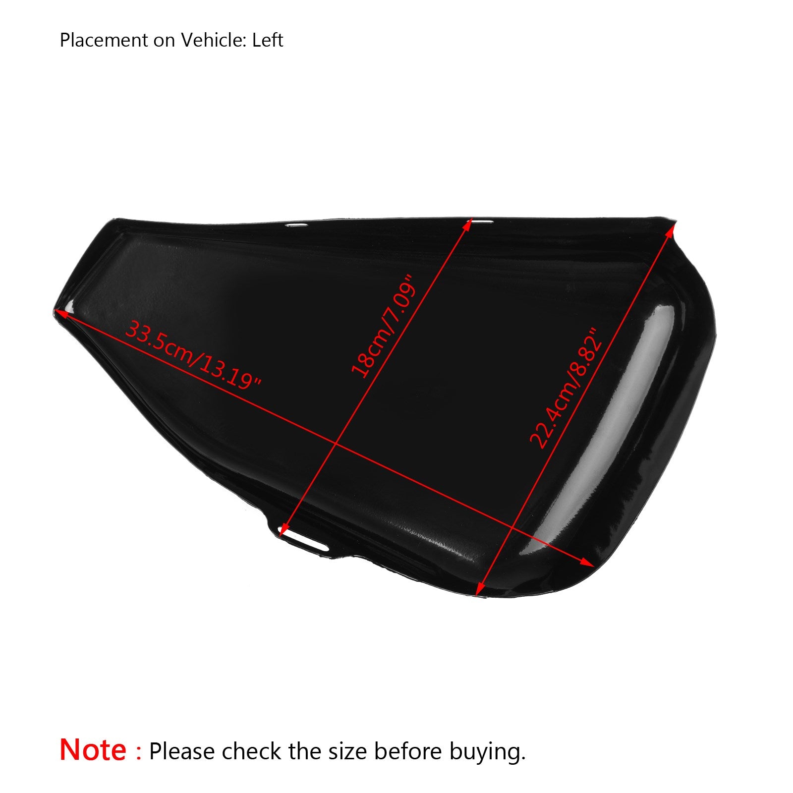 Genuine Left Side Battery Cover Replacement for Harley Sportster XL Iron 883 & 1200 (2014-2018) - Durable Motorcycle Accessory for Enhanced Protection & Style