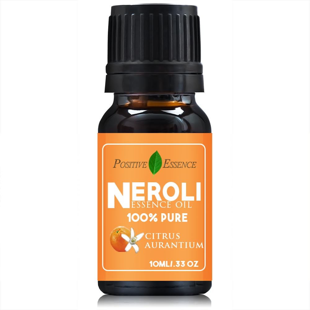 Pure Neroli Essential Oil (Citrus Aurantium) - 100% Natural, Bright & Refreshing Citrus Scent - 10ml (0.33 oz) - Perfect for Aromatherapy, Skincare & Stress Relief