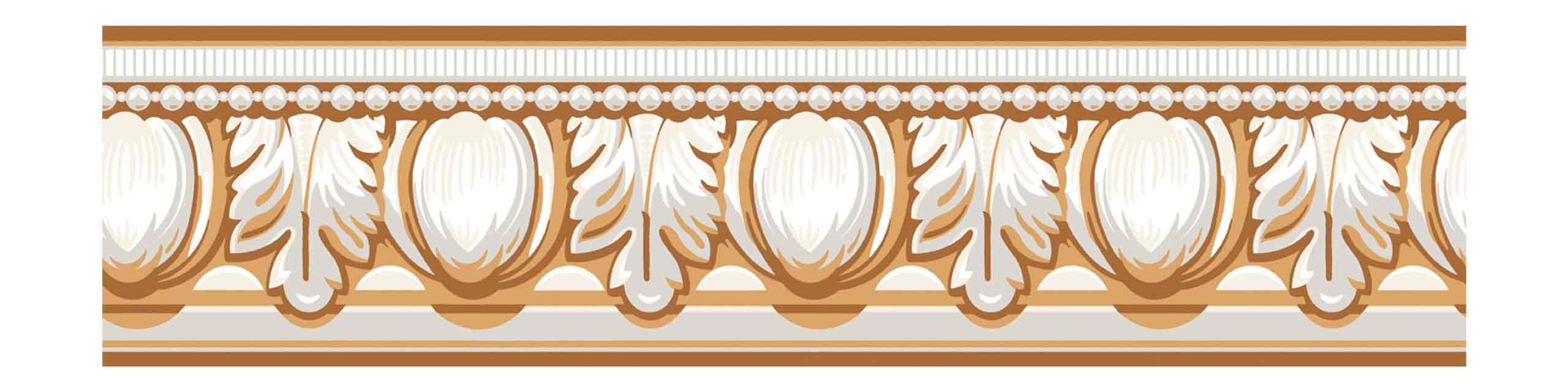 York Wallcoverings BG1708BD Egg Dart Border - Peel and Stick Wallpaper for Home Decor, Nursery, Kids Room & DIY Projects - Easy to Install & Removable