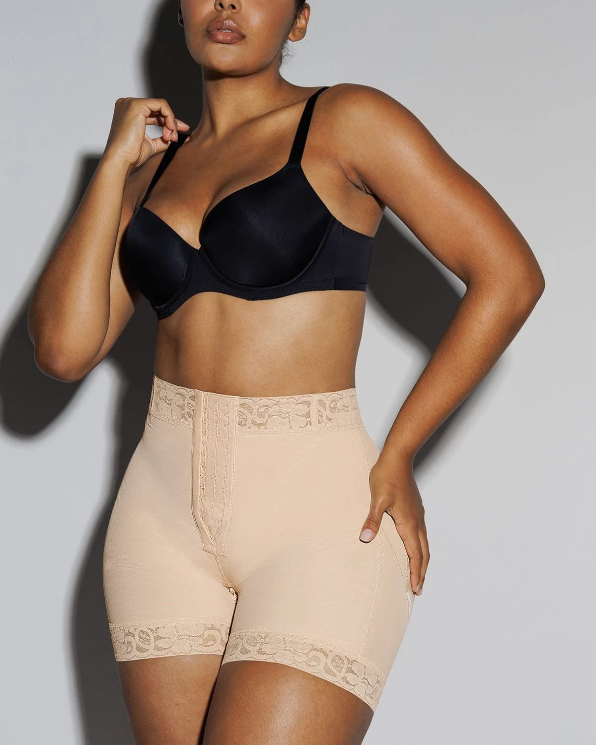 AirSlim® Front Hook Butt Lifting Shorts for Women - High Waist Tummy Control Shapewear - Perfect for Workout, Yoga & Everyday Wear