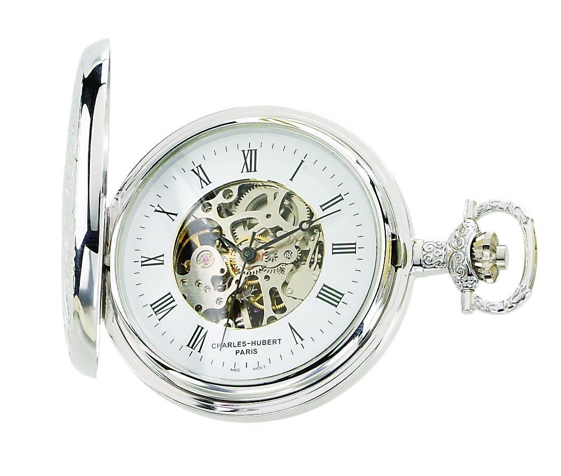 Vintage Charles-Hubert Paris Mechanical Pocket Watch - Classic Gold & Silver Men's Dress Watch for Formal Events, Weddings & Collectors