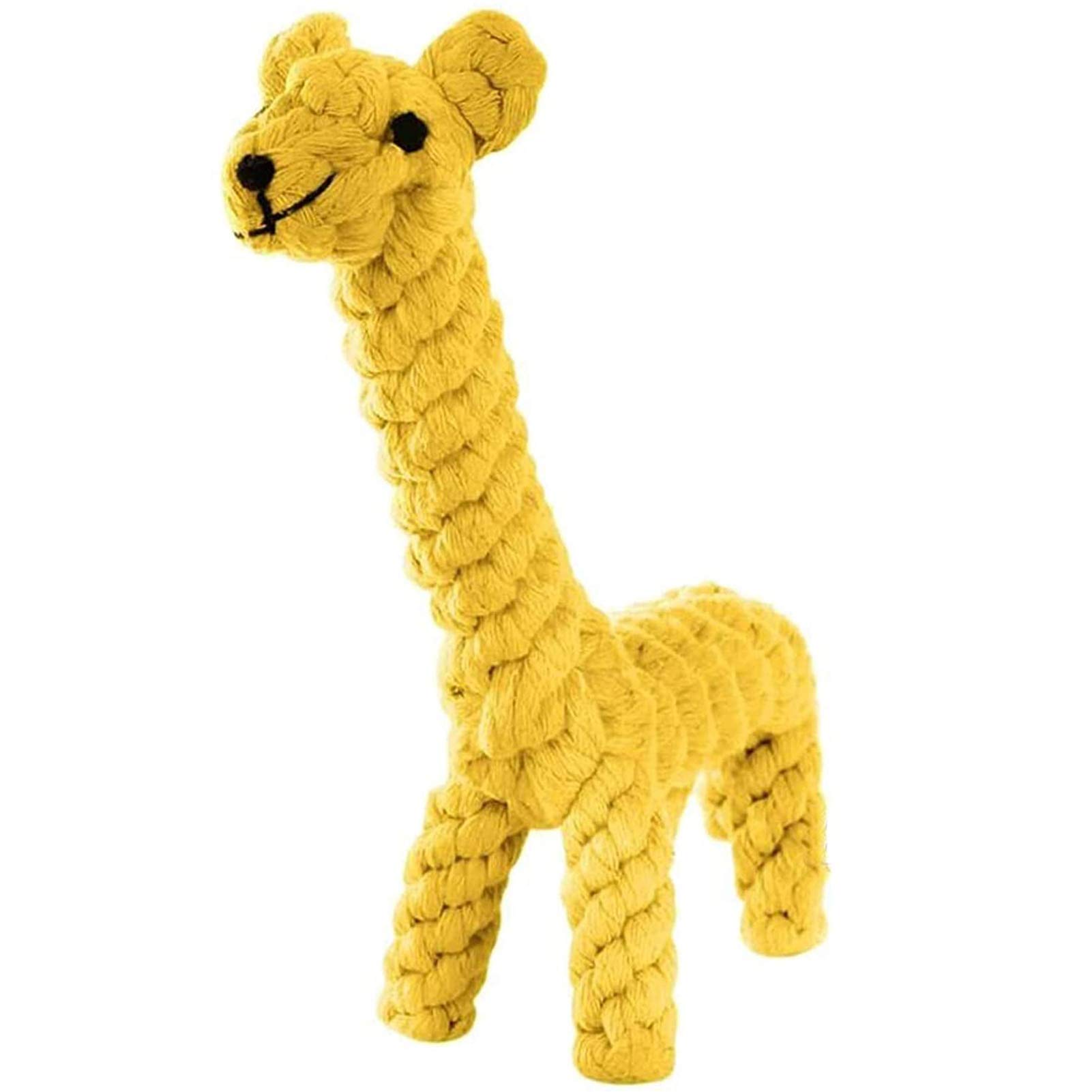 Durable Dog Chew Toys for Puppies & Adult Dogs - Rope Ball Knot Teething Toys for Small to Medium Dogs, Training Treats & Boredom Relief (Giraffe Design) - Perfect for Indoor Play, Outdoor Fetch & Dental Health