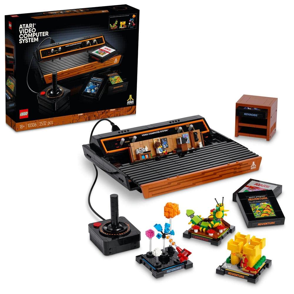 LEGO Icons 10306 Atari 2600 Building Set - Retro Video Game Console Model Kit for Adults | Collectible Display Piece for Gamers & Nostalgia Lovers