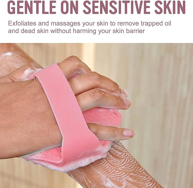 ETTA® Upgraded Silicone Body Scrubber Brush - Exfoliating Skin & Baby Bath Brush for Gentle Cleansing | Soft Massage & Skin Renewal | Perfect for Shower, Spa & Sensitive Skin Care (Multicolor)