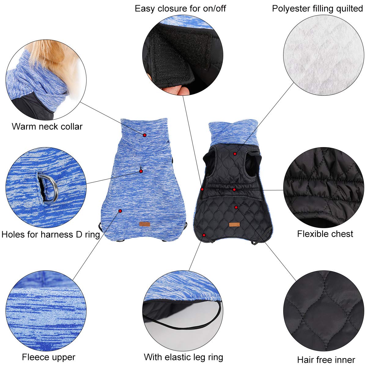 Warm Winter Dog Hoodie - Soft & Cozy Pet Clothes for Small Dogs, Chihuahua, Pug & French Bulldog - Puppy Coat Jacket for Outdoor Walks & Indoor Comfort