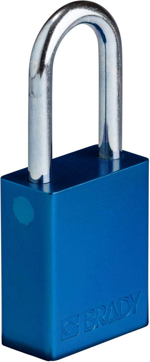 Brady SafeKey Lockout Padlock - Heavy Duty Aluminum Safety Lock with 1.5