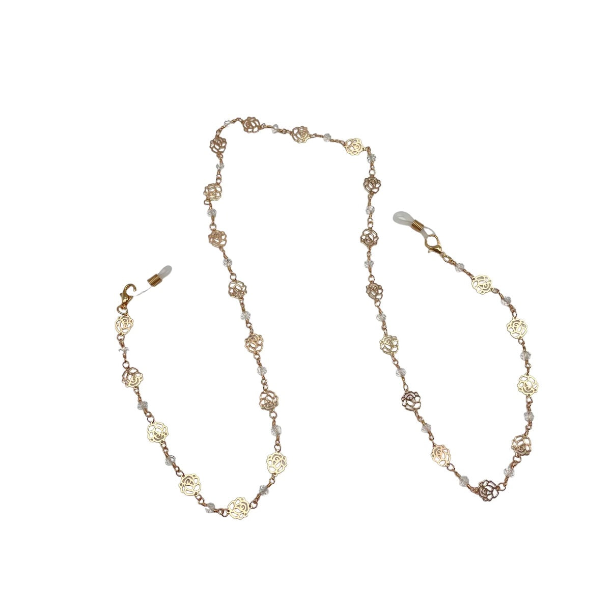 Golden Rose Sunglasses Chain - Stylish & Durable Eyewear Accessory for Women & Men | Perfect for Beach, Driving, Outdoor Activities & Fashion Accessories