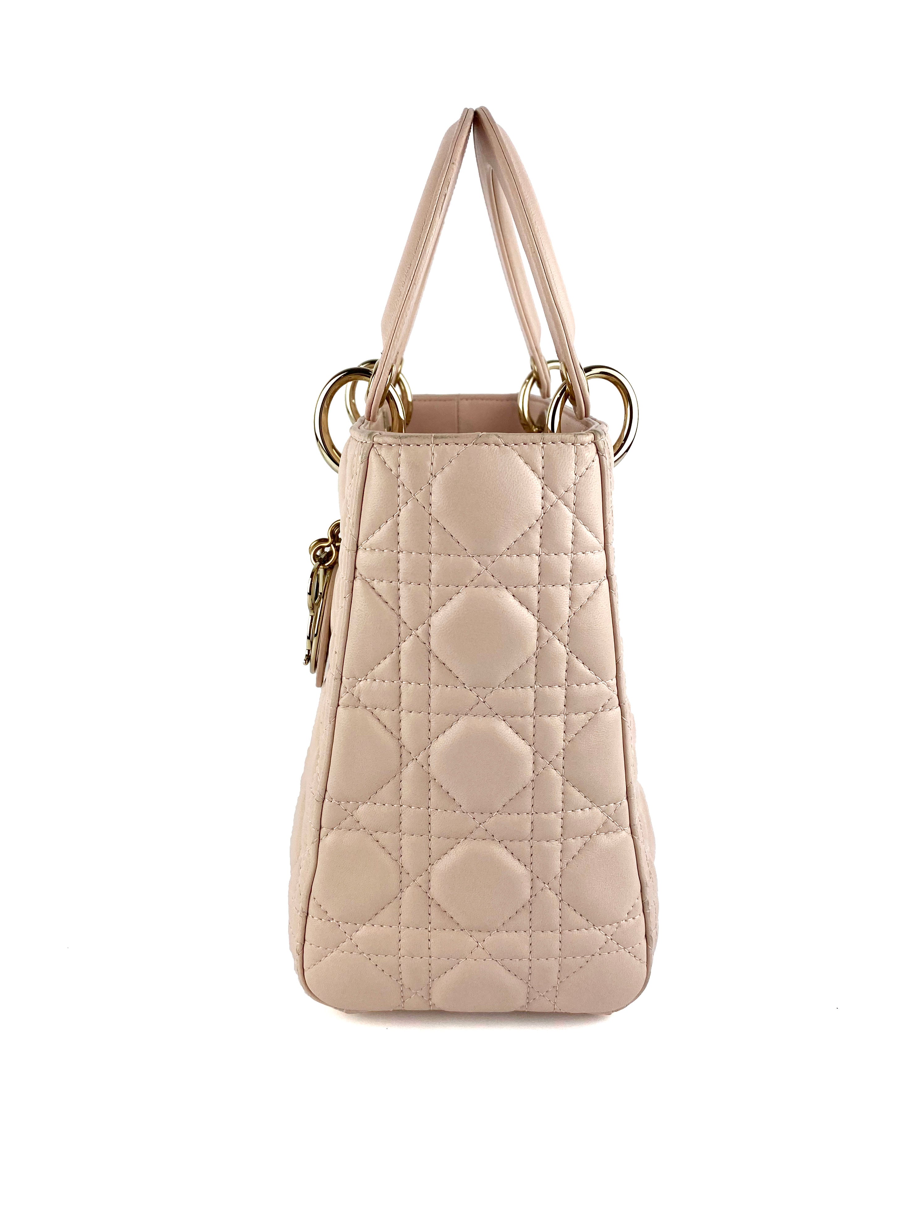 Dior Medium Pink Lady Dior Handbag - Luxury Designer Shoulder Bag for Women | Perfect for Parties, Weddings & Special Occasions