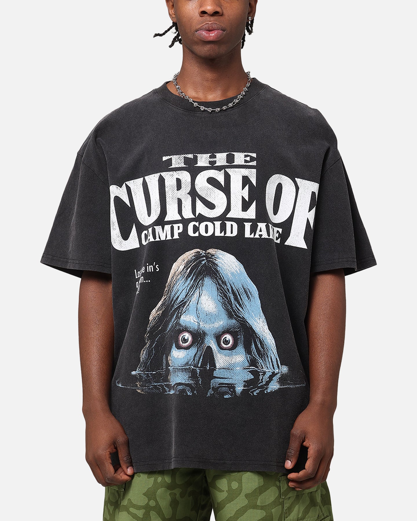 Vintage Goosebumps Cold Lake Heavy Cotton T-Shirt - Black Retro Graphic Tee for Men & Women | Casual Streetwear, Halloween Costume, 90s Nostalgia Fashion